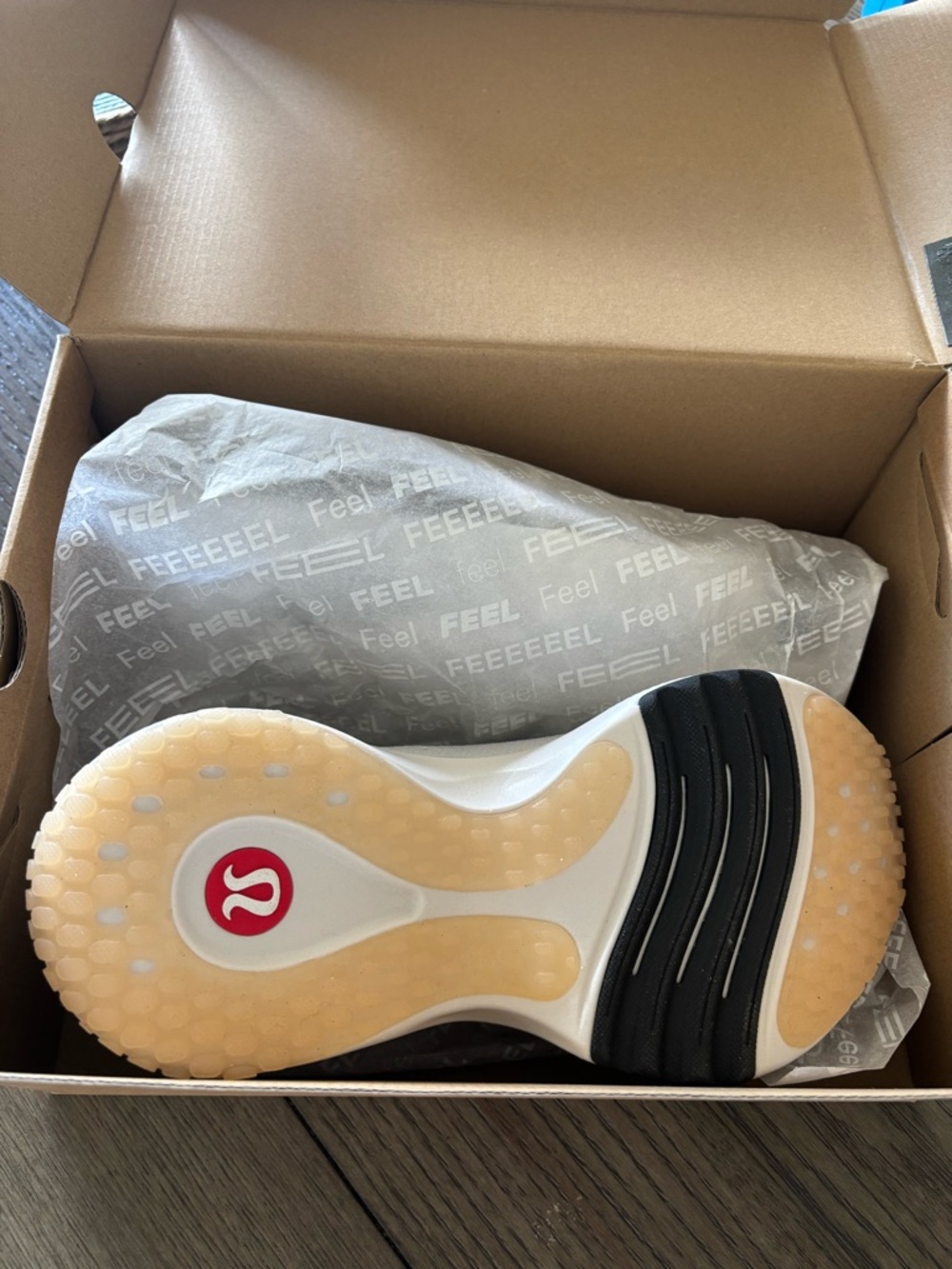 lululemon athletica White and Black Knit Lace-Up Sneaker - Picture 3 of 5